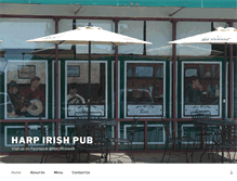 Tablet Screenshot of harpirishpub.com